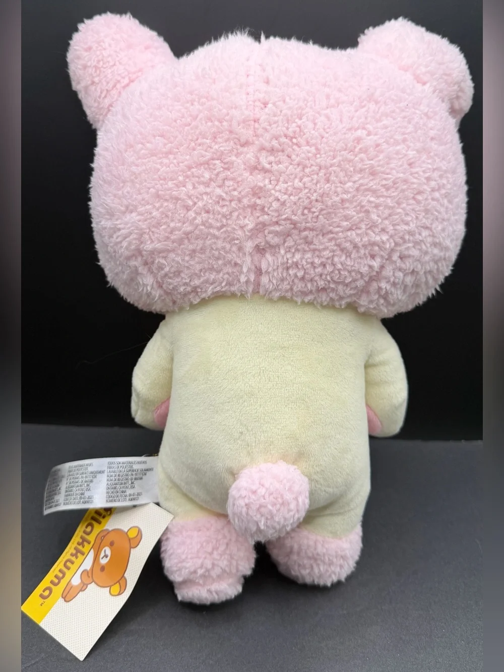 San-X, Korilakkuma Pink Hooded Plush Toy - Cute Bear Stuffed Animal